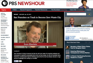 My appearance on PBS NewsHour, talking compost, 1/25/2013. (starts at 2:10, but worth watching all)
